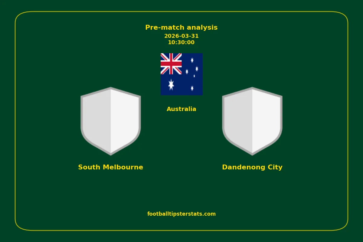 Pre-match analysis: South Melbourne vs Dandenong City on 2026-03-31